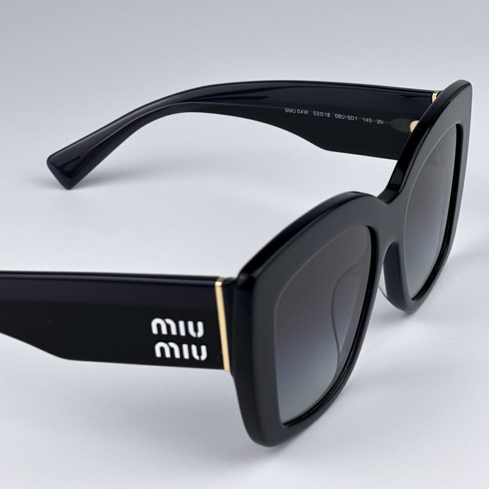 NEW Miu Miu MU04WS 06U5D1 Grey Opal Grey Gradient Women Sunglasses MU 04WS - Picture 9 of 11
